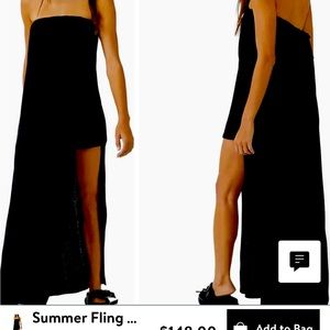Summer fling! Long casual dress, great for the pool or summer outings.
